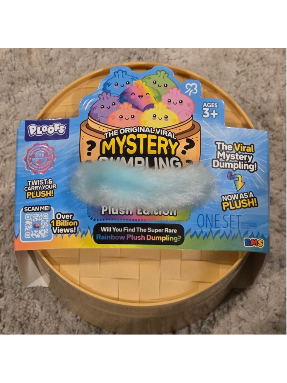 Ploofs Mystery Dumpling Plush Toy One Size Pink Yellow - Picture 4 of 6